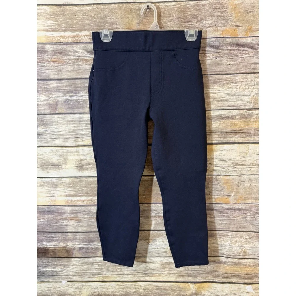 Spanx The Perfect Pant Ankle 4-Pocket High Waisted Leggings Navy S Small 20202Q‎